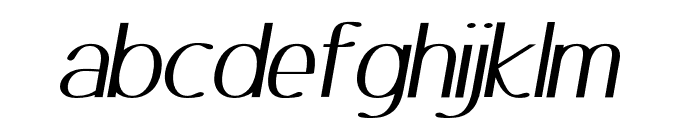 Ottomsan UltraBold Italic Font LOWERCASE