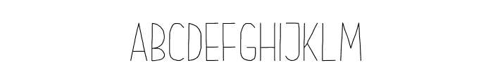 Our Hand Light Font UPPERCASE