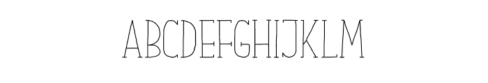 Our Serif Hand Light Font UPPERCASE