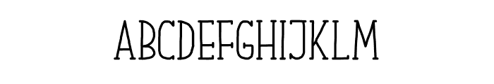 Our Serif Hand Font UPPERCASE