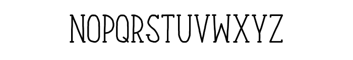 Our Serif Hand Font LOWERCASE