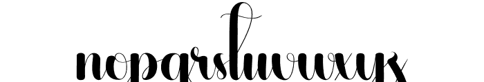 Ourside Font LOWERCASE