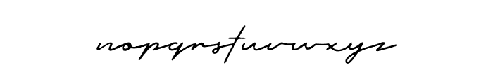 Outdoors Signature Clean Font LOWERCASE