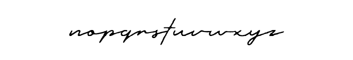 Outdoors Signature Rough Font LOWERCASE
