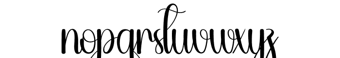 Outfill Font LOWERCASE