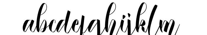 Outhandle Font LOWERCASE