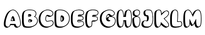 Outline Bubble Regular Font UPPERCASE