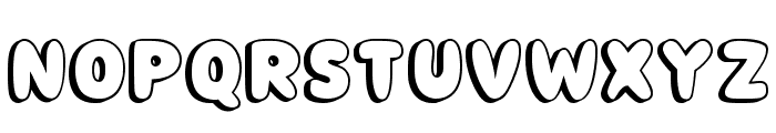 Outline Bubble Regular Font UPPERCASE