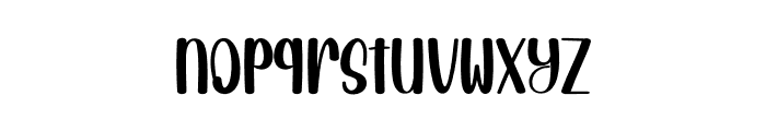 Outline Garden Font LOWERCASE