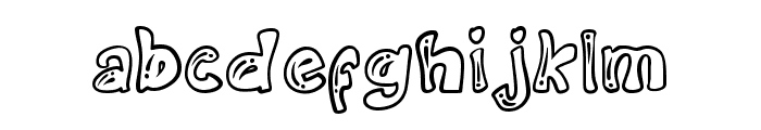 Outline Graff Regular Font LOWERCASE