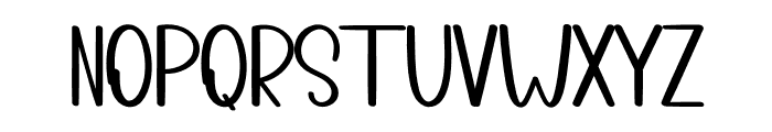 Outline Stocking Font LOWERCASE