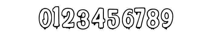 Outline_Drip Font OTHER CHARS