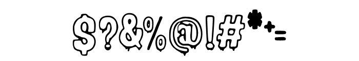 Outline_Drip Font OTHER CHARS