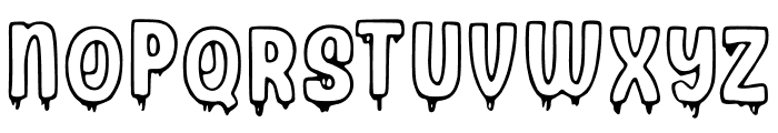 Outline_Drip Font UPPERCASE