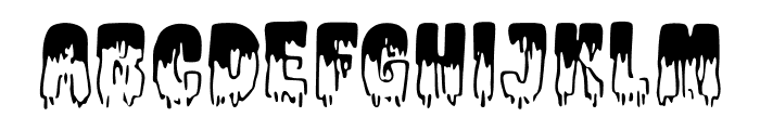 Outlined_Dripping_ Font UPPERCASE