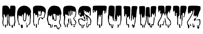 Outlined_Dripping_ Font UPPERCASE