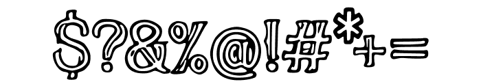 Outlined_Goth_Print Font OTHER CHARS