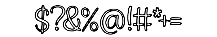 Outlined_Handwritten Font OTHER CHARS