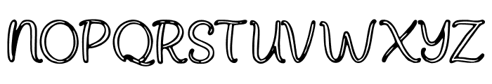 Outlined_Handwritten Font UPPERCASE