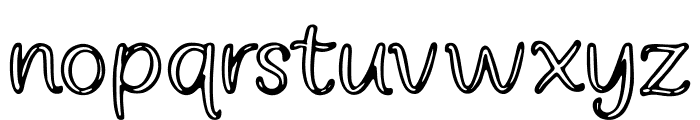 Outlined_Handwritten Font LOWERCASE
