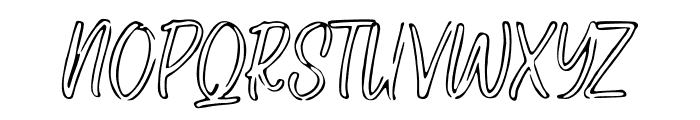 Outlined_Print Font UPPERCASE