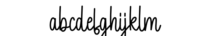 Outlined Font LOWERCASE