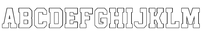 Outright-Outline Font UPPERCASE