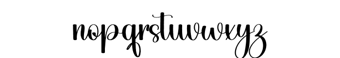 Outside Wedding Font LOWERCASE