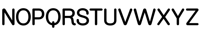 Outward Rounded Font UPPERCASE