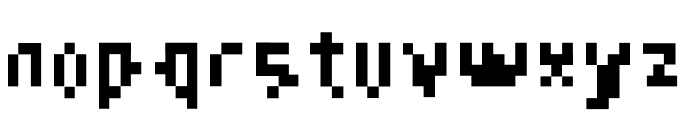 Over 8bit Font LOWERCASE