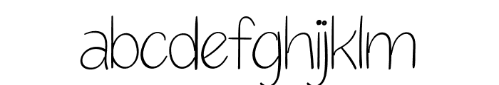 Over The Rainbow Light Font LOWERCASE