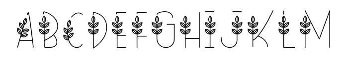 Overgrown Font LOWERCASE