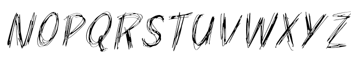 Overwhelmed Thin Slanted Font UPPERCASE