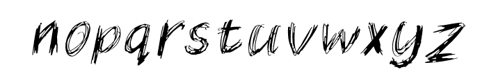 Overwhelmed Thin Slanted Font LOWERCASE