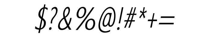 OvoidShape Italic Font OTHER CHARS