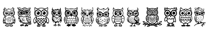 Owl Regular Font UPPERCASE