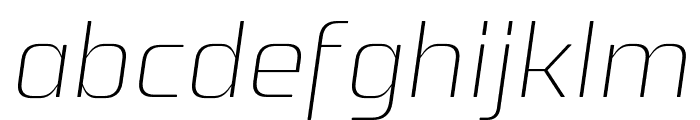 OximaLightitalic Font LOWERCASE