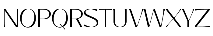 Oyster-Regular Font UPPERCASE