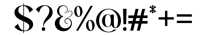 Ozilic Bold Font OTHER CHARS