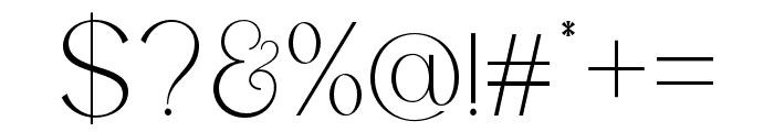 Ozilic Regular Font OTHER CHARS