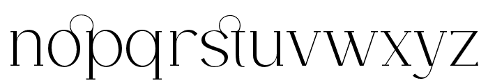 Ozilic Regular Font LOWERCASE