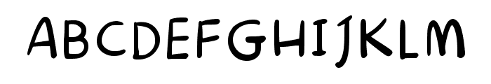 P Regular Font UPPERCASE