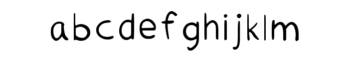 P Regular Font LOWERCASE