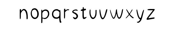 P Regular Font LOWERCASE