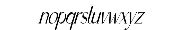 PABOYA Italic Font LOWERCASE