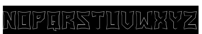 PANTHER-Hollow-Inverse Font UPPERCASE