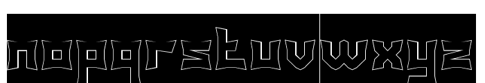 PANTHER-Hollow-Inverse Font LOWERCASE