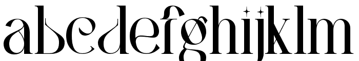 PARANOID CHARACTER REGULAR Font LOWERCASE
