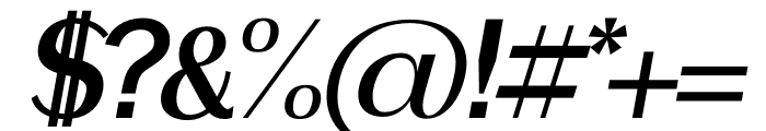 PARMA ITALIC Font OTHER CHARS