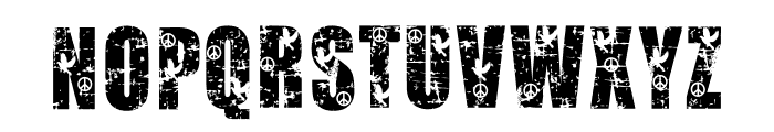 PEACE Font LOWERCASE